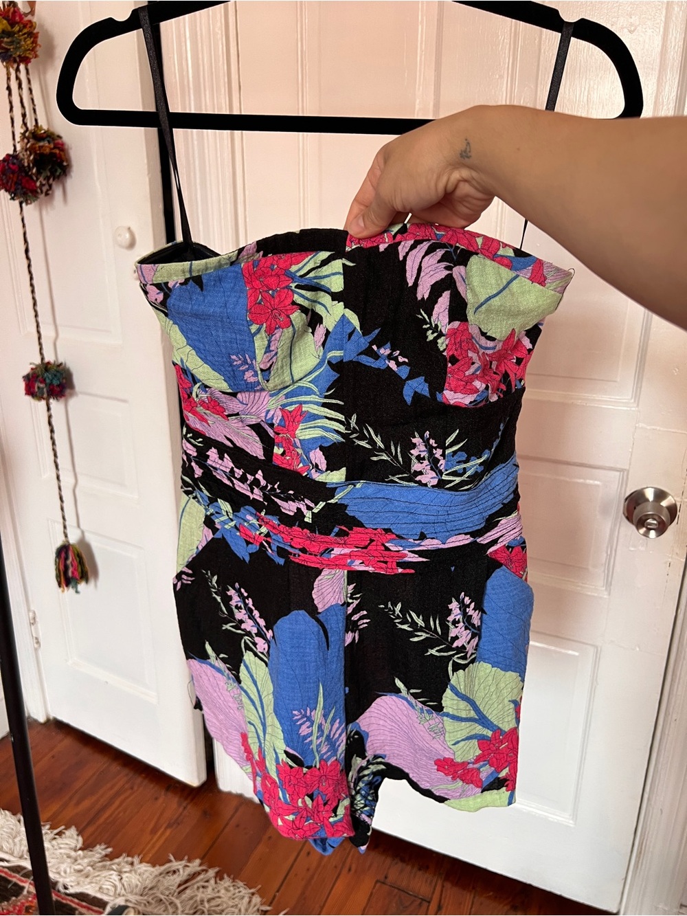 Kimchi Blue Floral Strapless Romper
